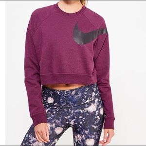 Nike crop sweatshirt Bordeaux size XS